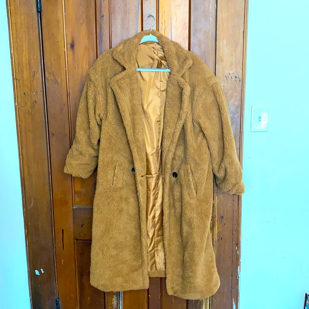 Brown teddy jacket